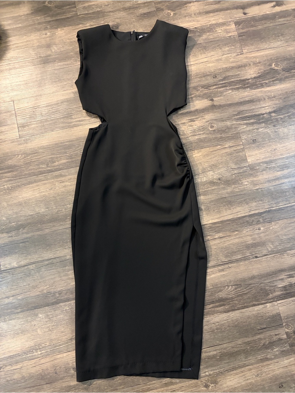 Zara black cut out dress